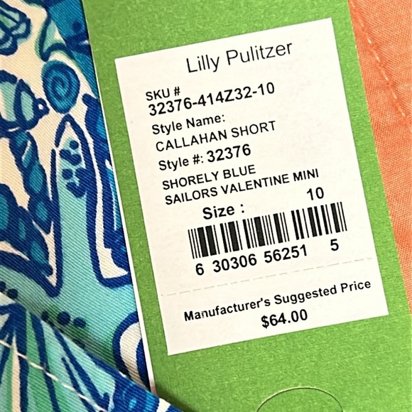 Lilly Pulitzer Callahan shorts in Sailor's Valentine Sea Shell print size 10 - Picture 3 of 10